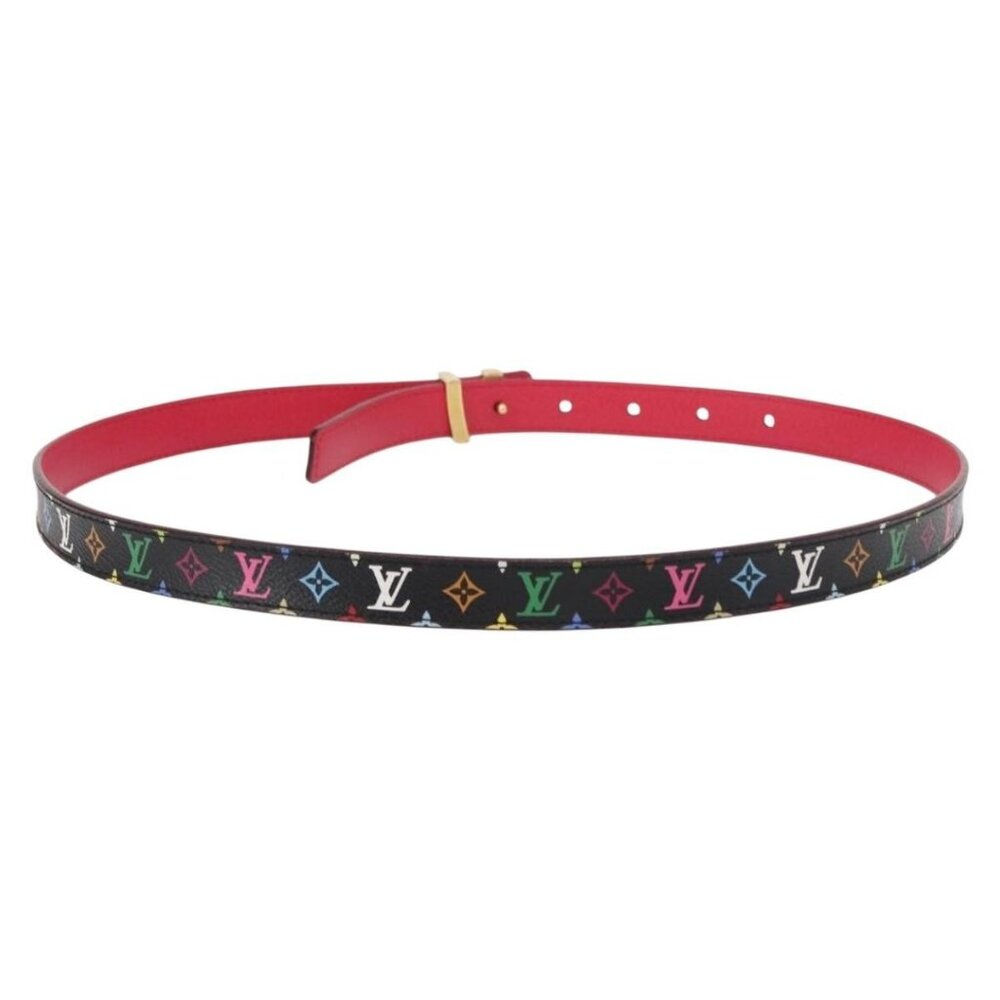 LOUIS VUITTON Multicolor Ceinture Initials Belt Black M9631 LV Auth 156684SAM - Picture 2 of 12